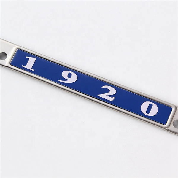 Stainless steel decoration custom car license plate cover